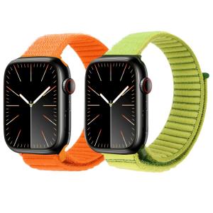 Apple Watch Series 11 10 バンド 42mm 46mm 対応 スポーツループ ナイロンベルト アップルウォッチ バンド 柔らかい 通気性 軽い マジックテープ調整 Series 9