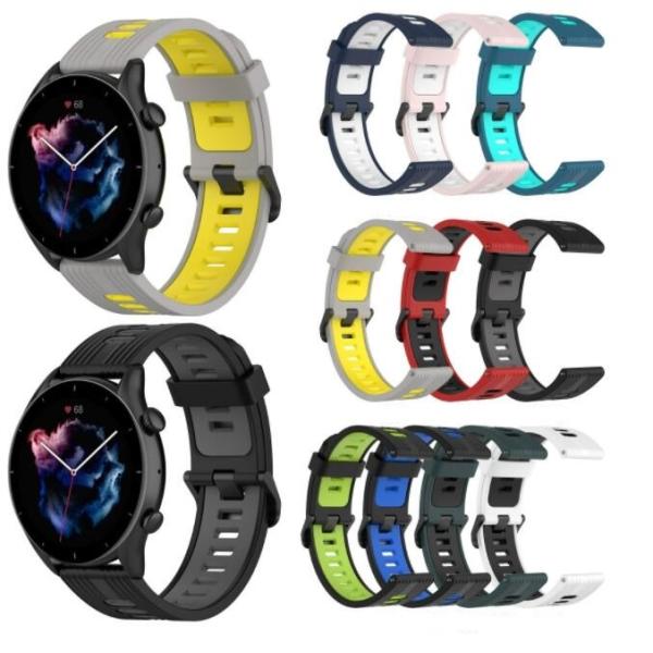 スマートウォッチ バンド 20mm 22mm  ベルト シリカゲルバンド リストバンド交換 軟らかい...
