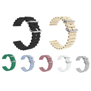 18mm 20mm 22mm 12mm スマートウォッチ バンド ベルト オーシャンバンド 交換 シ...