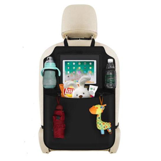 シートバックポケット 車用収納ポケット キックガード 後部座席収納 防水防汚 ドリンク入れ 多機能 ...