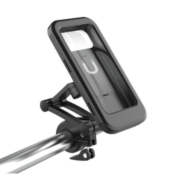 自転車 スマホ ホルダー ロードバイク スタンド 防水 防滴防塵 耐震防圧 指紋認証可能 360度回...