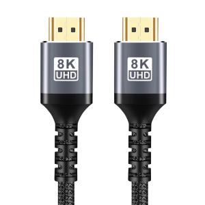 長さ3ｍ HDMI 2.1 ケーブル 8k 48Gbps 60hz 4k 120Hz対応 Ultra High Speed HDMI ハイスピード 超高速 3D HDR イーサネット eARC対応 4K/2Kにも対応 HDMI2.1a Ca