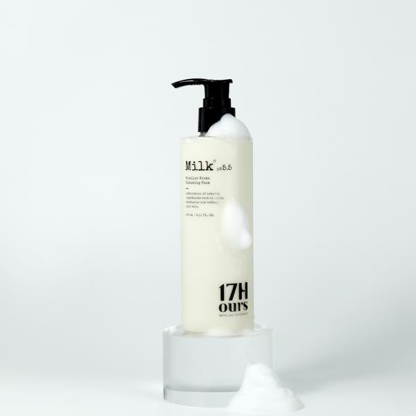 洗顔フォーム 17アワーズ ミルク ホワイトミセラー バイオーム クレンジングフォーム 240ml