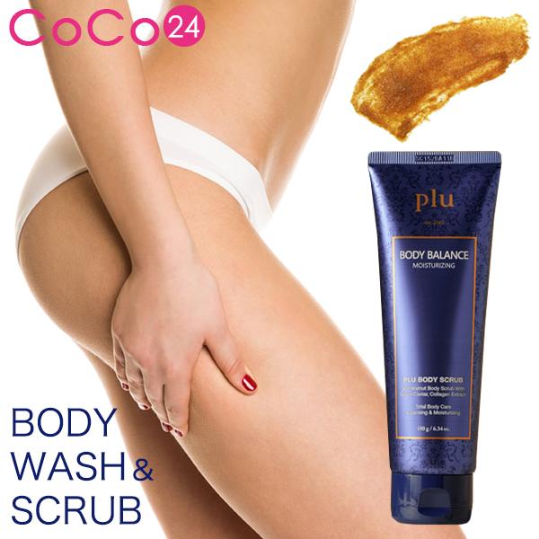 【韓国コスメ】【箱無し】送料無料 天然クルミ殻スクラブ  泡立つスクラブ ●PLU プル ボディスク...