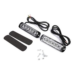 Qiilu  DC 12 / 24V 6LED 緊急ストロボライト 警告ストロボライト 非常灯 点滅ランプ 緊急危険警告 IPX-4防水 高い