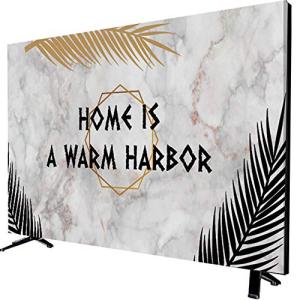 Umora液晶テレビカバー 北欧風 防塵 汚れ防止 インテリア テレビアクセサリー 可愛い 55インチ