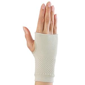 撥水手首サポーター ハジテクト 左右兼用 腱鞘炎 手首保護 介護 水仕事 家事 テーピング構造