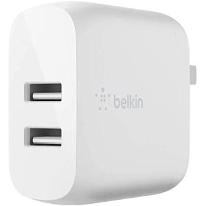 Belkin USB充電器 2ポート 24W(12W USB-A x 2) 折りたたみ式プラグ iPhone 13 / 12 / 11 / SE /