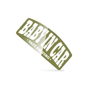 BABY IN CAR 耐水 カーステッカー 外貼り シール 日本製