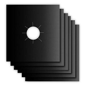 Rimikuru コンロカバー レンジカバー ガスコンロ ガスレンジ 汚れ防止 焦げ防止 耐熱 カット可能 洗える お手入れ簡単 セット (ブラック