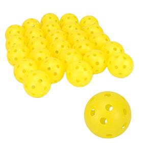 Global Desk 穴開き 練習用ゴルフボール 50個セット 軽量 プラスチック 耐久性 見やすい ゴルフ ボール 屋外 屋内 練習 トレーニング