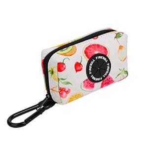 ルナリ フルーツ柄 ペット用 マナーポーチ カラビナ付き お散歩グッズ トイレ袋 エチケット袋 トリーツポーチ