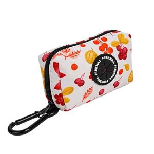 ルナリ フルーツ柄 ペット用 マナーポーチ カラビナ付き お散歩グッズ トイレ袋 エチケット袋 トリーツポーチ