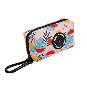 ルナリ フルーツ柄 ペット用 マナーポーチ カラビナ付き お散歩グッズ トイレ袋 エチケット袋 トリーツポーチ