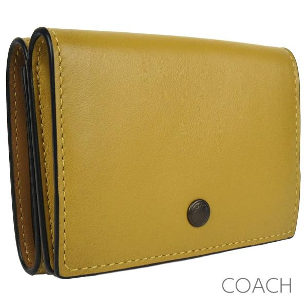 コーチ 三つ折り財布 メンズ レディース COACH レザー