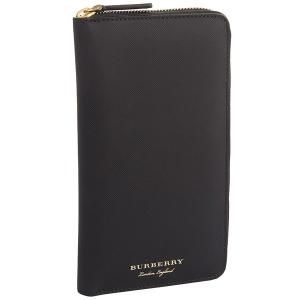 バーバリー ロンドン 長財布 メンズ Burberry レザ...