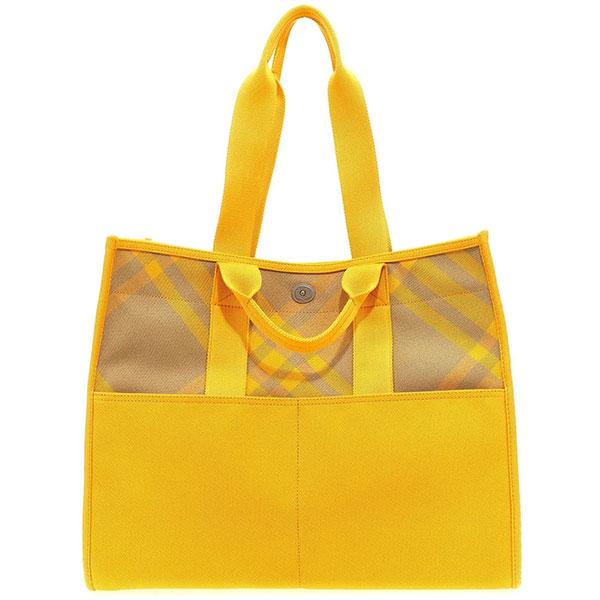 バーバリー ロンドン トートバッグ メンズ レディース Burberry チェック柄 コットン キャ...