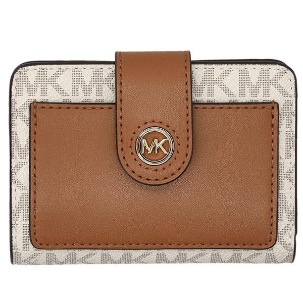 マイケル マイケルコース 二つ折り財布 レディース MICHAEL Michael Kors MK柄...