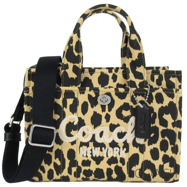 コーチ トートバッグ レディース COACH 2Way キャンバス ヒョウ柄 豹柄 レオパード柄 保...