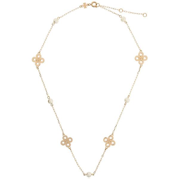 トリーバーチ ネックレス アクセサリー ジュエリー Tory Burch レディース ロゴ クローバ...