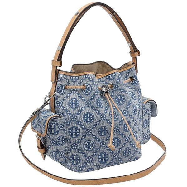 トリーバーチ ショルダーバッグ Tory Burch レディース 2Way デニム キャンバス ロゴ...