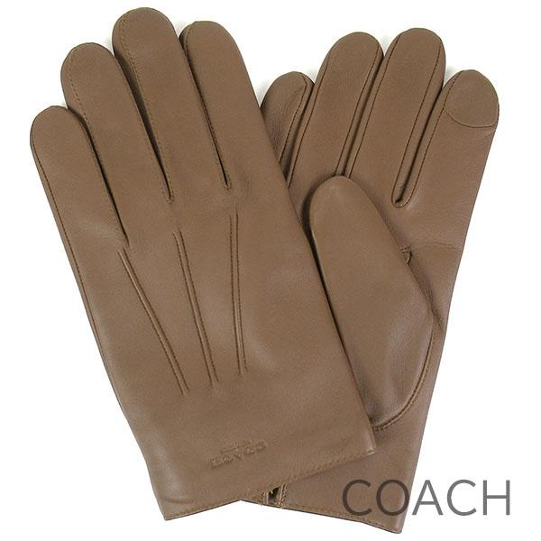 コーチ 手袋 グローブ スマートフォン対応 スマホ対応 メンズ COACH レザー