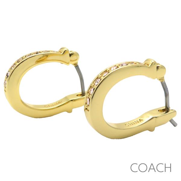 コーチ ピアス イヤリング アクセサリー ジュエリー COACH フープ型 シグネチャー