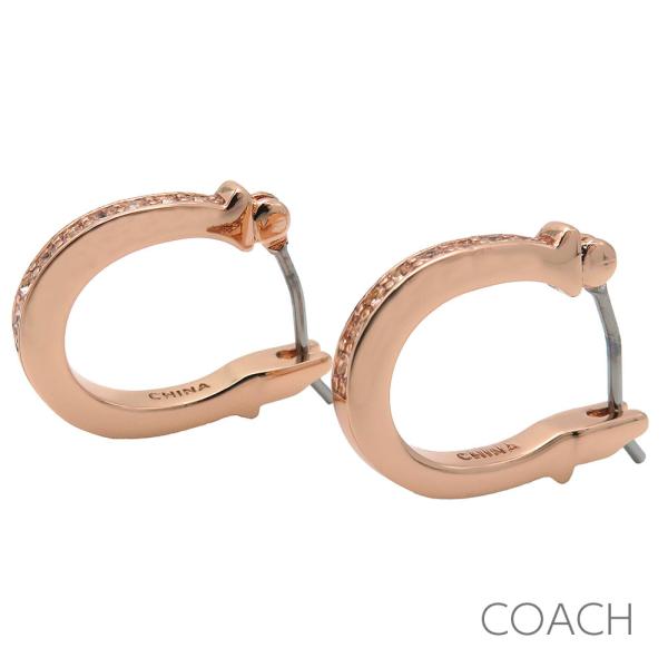 コーチ ピアス イヤリング アクセサリー ジュエリー COACH フープ型 シグネチャー