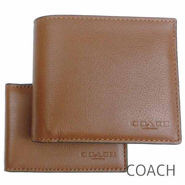 コーチ 二つ折り財布 定期入れ パスケース IDケース メンズ COACH レザー