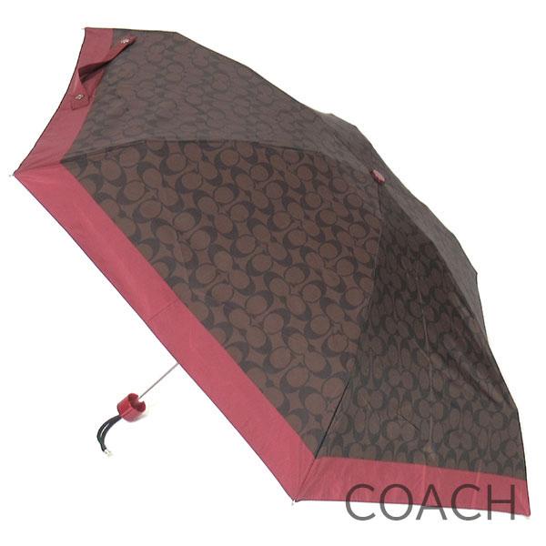 コーチ 折りたたみ傘 日傘 晴雨兼用傘 レディース COACH 99％ UVカット シグネチャー 折...