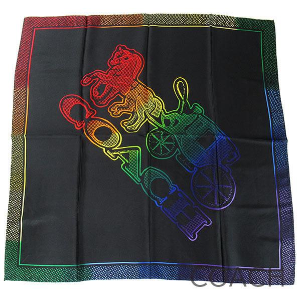 コーチ スカーフ ストール レディース COACH シルク 馬車モチーフ