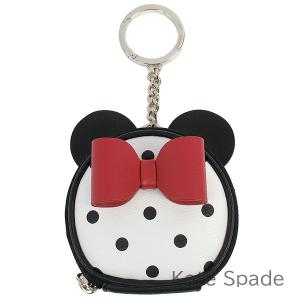 ケイトスペード 小銭入れ バッグチャーム コインケース kate spade ディズニー ミニーマウス コラボ商品 キーリング付き｜coco