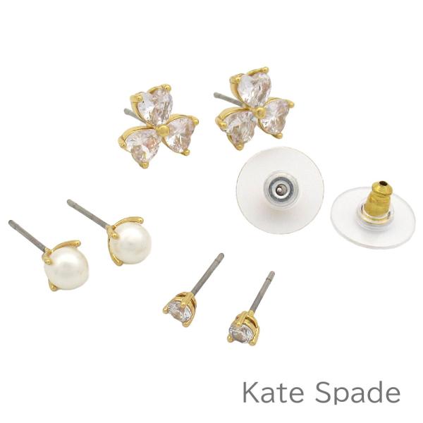 ケイトスペード ピアス イヤリング アクセサリー ジュエリー kate spade 3個セット