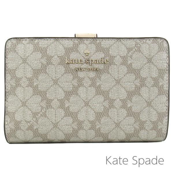 ケイトスペード 二つ折り財布 kate spade 花柄 スペード柄 シグネチャー