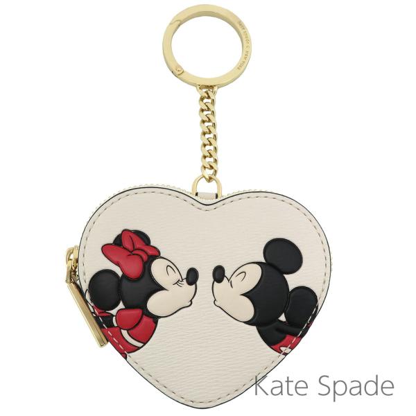 ケイトスペード 小銭入れ バッグチャーム コインケース ポーチ kate spade ハート ディズ...