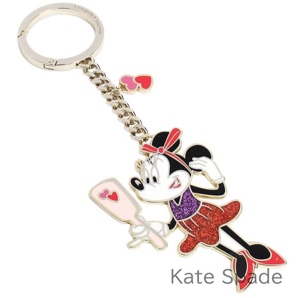 ケイトスペード キーホルダー キーリング バッグチャーム kate spade ディズニー ミニーマ...