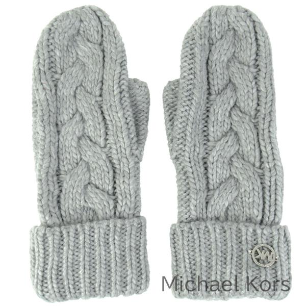 マイケル マイケルコース 手袋 ミトン グローブ レディース ニット 三つ編み