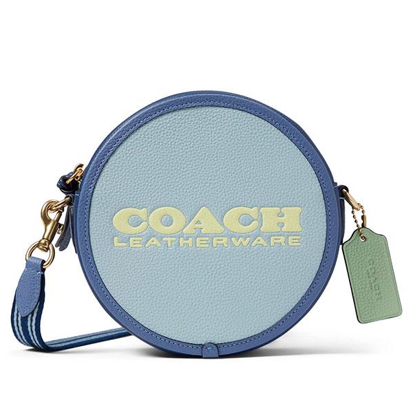 コーチ 斜めがけショルダーバッグ ポシェット レディース COACH レザー 円形 丸型