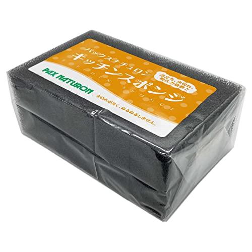 【まとめ買い】 PAX NATURON(パックスナチュロン) 太陽油脂キッチンスポンジ ブラック×5...