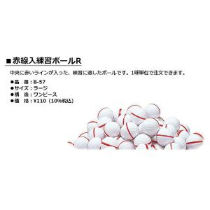LITE -ライト- 赤線入練習ボールR 1個...の詳細画像1