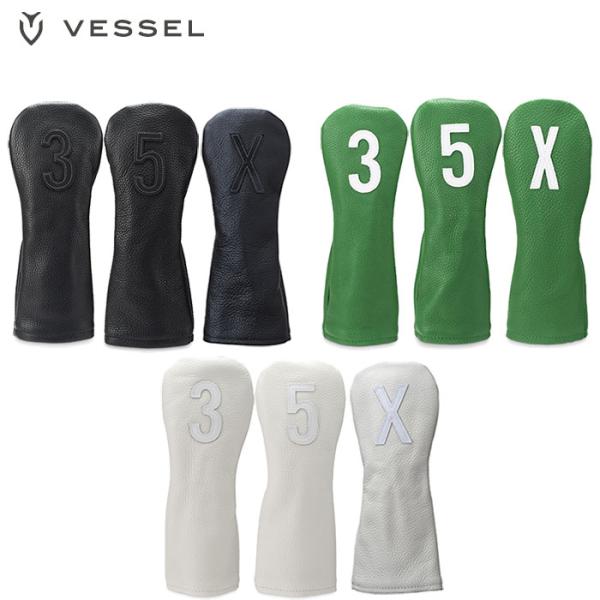 一部即納OK　朝日ゴルフ VESSEL　レザーヘッドカバー ナンバー フェアウェイウッド用　HC11...