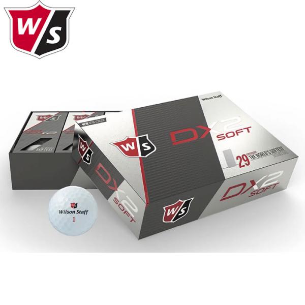 Wilson 　DX2 SOFT ゴルフボール 　（37330）　1ダース（12球入り）　-ウィルソ...