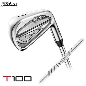 一部即納　Titleist -タイトリスト-　T100 アイアン 5本セット（#6〜9,P）　AMT TOUR WHITE スチールシャフト　