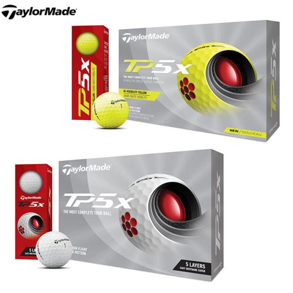 TaylorMade -テーラーメイド- New TP5x （2021）　日本仕様 ゴルフボール  ...