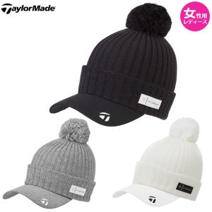 OK　TaylorMade　TM22 ウィメンズ ベルニットビーニー&バイザー　　