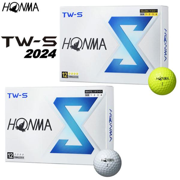 HONMA GOLF　TW-S ゴルフボール（2024年モデル）　1ダース　BT-2403　本間ゴル...