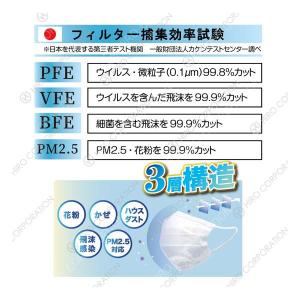 冷感 不織布マスク 3層 300枚入(50枚入...の詳細画像4