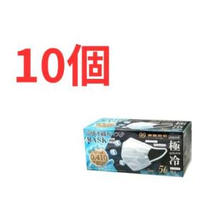 爆買 冷感マスク 不織布 50枚 極冷マスク １０個