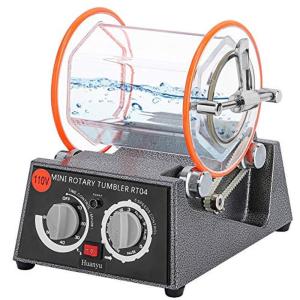 Huanyu バレル研磨機 チェンジバレル研磨機 3kg容量ロータリーバレル