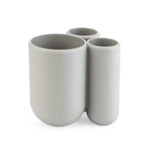 umbra タッチ ハブラシホルダー グレー 歯ブラシスタンド おしゃれ かわいい ハブラシ 歯ブラシ立て 歯磨き 歯磨き粉 洗面所 洗面所収納の商品画像